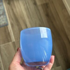 NWT Glassybaby Big Sky blue glass votive vase